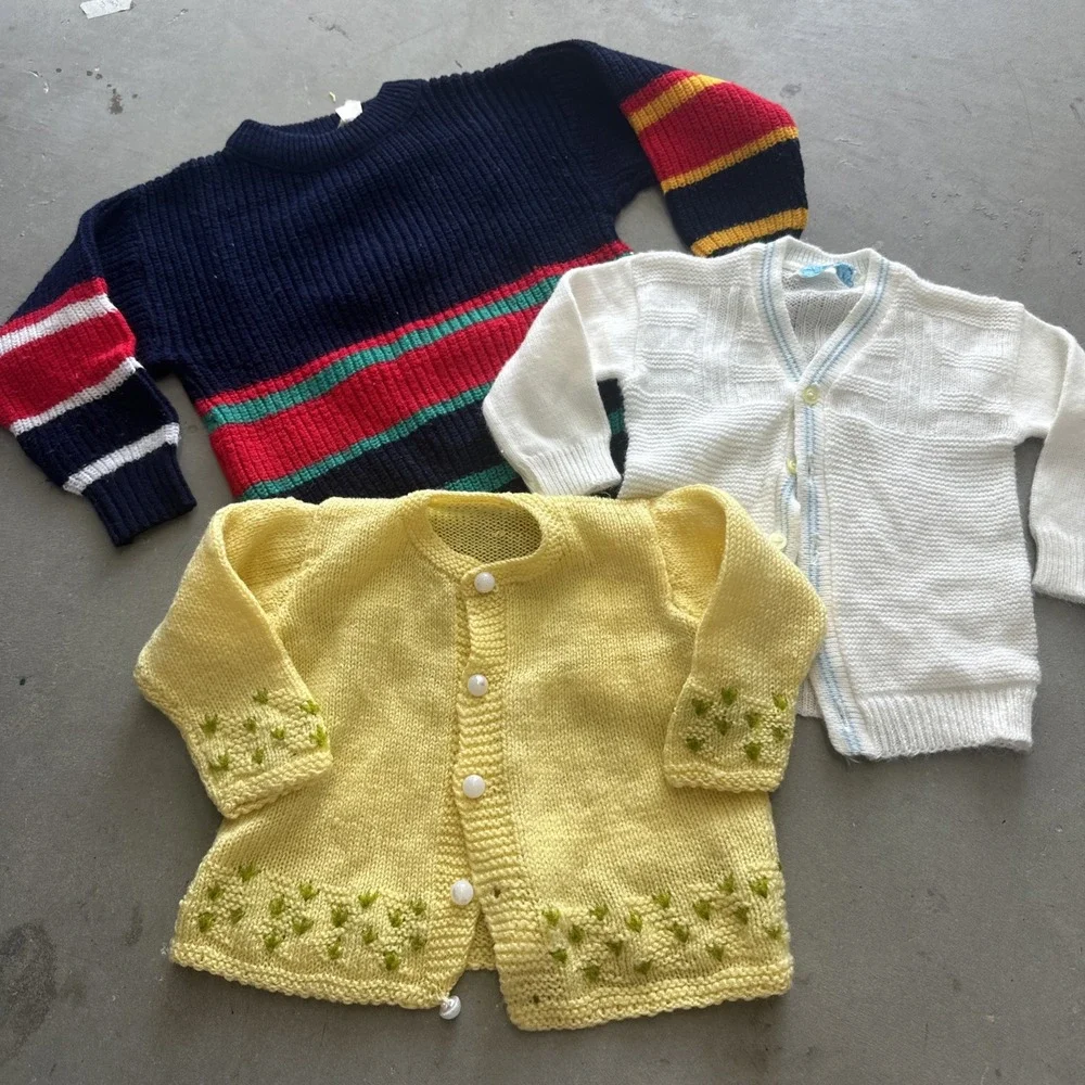 RESELLER BUNDLE!! Vintage Baby & Kids Knit SWEATERS! Lot Of 30! Sz 0-6!